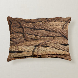 Oude "Dirty Rusty Industrial Steel Cables" Accent Kussen