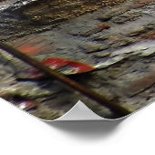 Oude Dirty Sign on Abandoned Building  Poster (Hoek)