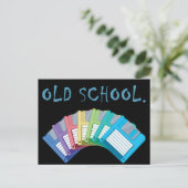 oude diskettes briefkaart (Staand voorkant)