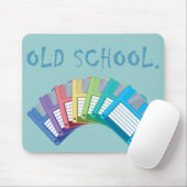 oude diskettes muismat (Met muis)