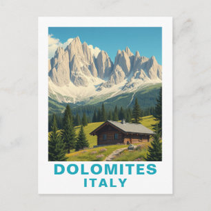 Oude Dolomieten Italië Reisansichtkaart Briefkaart