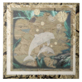 Oude Dolphin Tile Tegeltje