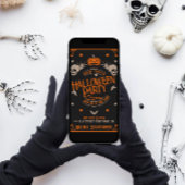 Oude Doodshoofd Halloween Feestje Kaart