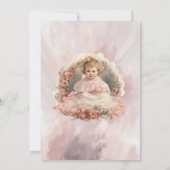 Oude Doopjurk voor Baby Meisje Kaart (Achterkant)