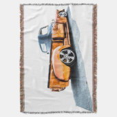 Oude Douane Vrachtwagen Gooit Deken (Voorkant Verticaal)