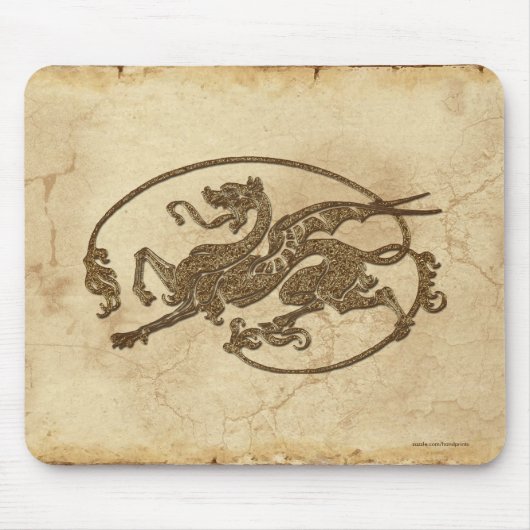 Oude Draak van de Wereld over het effect van het Muismat (Voorkant)