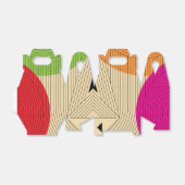 Oude driehoek bedankdoosjes (Uitgevouwen)