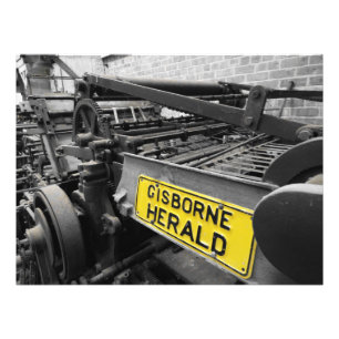 oude drukkerij foto afdruk