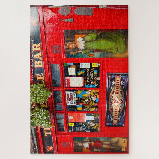 Oude Dublin Pubs. Ireland Jigzaag Puzzle Legpuzzel (Verticaal)