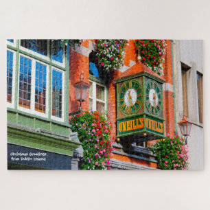 Oude Dublin Pubs. Ireland Jigzaag Puzzle Legpuzzel