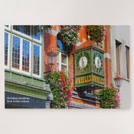 Oude Dublinse pubs. Ierland Puzzel (Horizontaal)