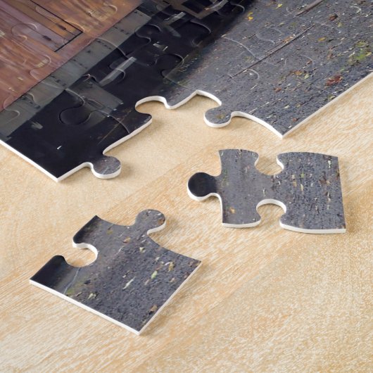 Oude Duitse treinen. Legpuzzel (Zijkant)