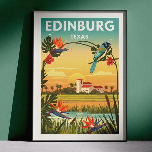 Oude Edinburg Texas Poster