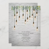 Oude Edison-verlichting Witte Bakstenen Botanische Kaart (Voorkant / Achterkant)