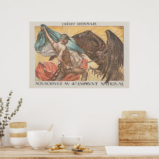 Oude Eerste Wereldoorlog Franse Oorlogsobligatie P Poster