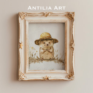 Oude Egel Portret Schilderij Bosdier Poster
