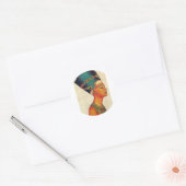 Oude Egypte 2 Ronde Sticker (Envelop)