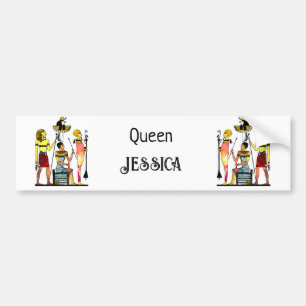 Oude Egypte Farao's Weelderige versiering Bumpersticker