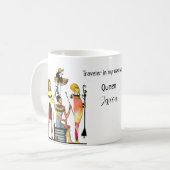 Oude Egypte Farao's Weelderige versiering Koffiemok (Voorkant links)