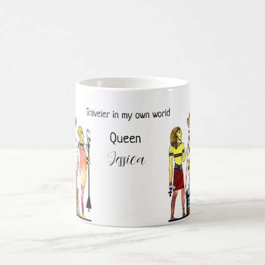 Oude Egypte Farao's Weelderige versiering Koffiemok (Center)