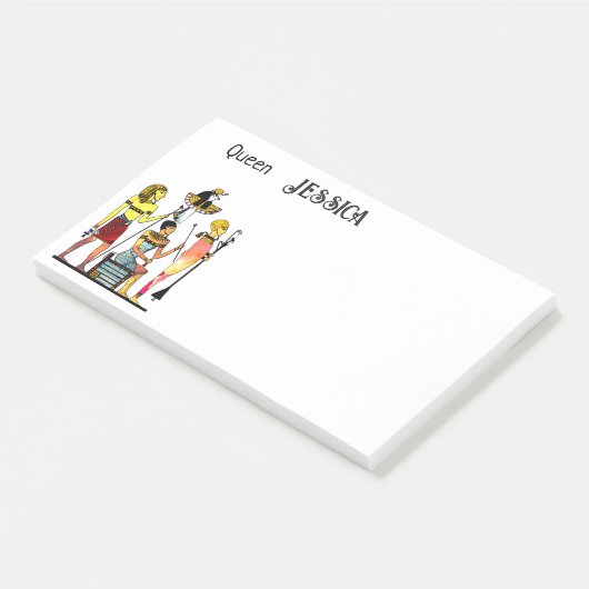 Oude Egypte Farao's Weelderige versiering Post-it® Notes (Schuin)