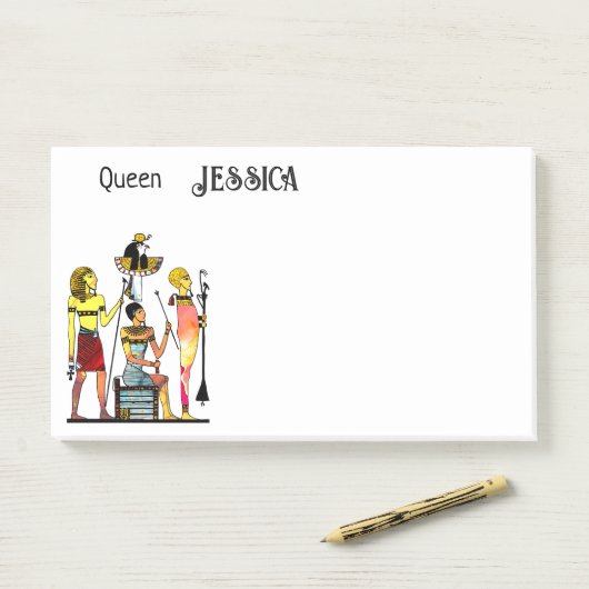 Oude Egypte Farao's Weelderige versiering Post-it® Notes (Op bureau)