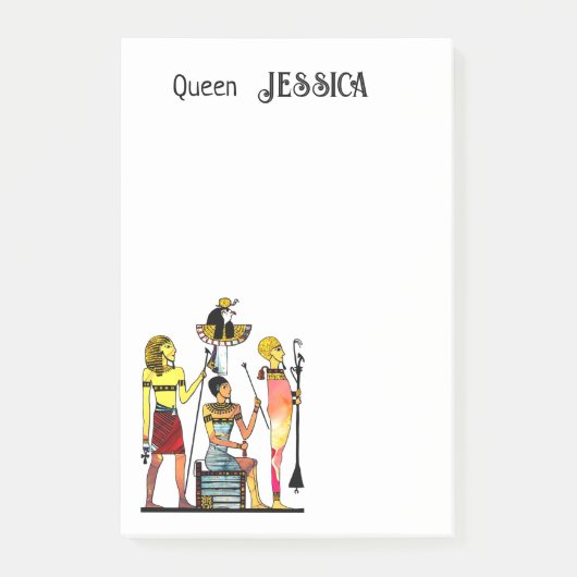 Oude Egypte Farao's Weelderige versiering Post-it® Notes (Voorkant)