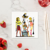 Oude Egypte Farao's Weelderige versiering Servet (Insitu)