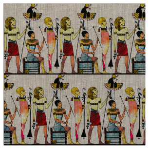 Oude Egypte Farao's Weelderige versiering Stof