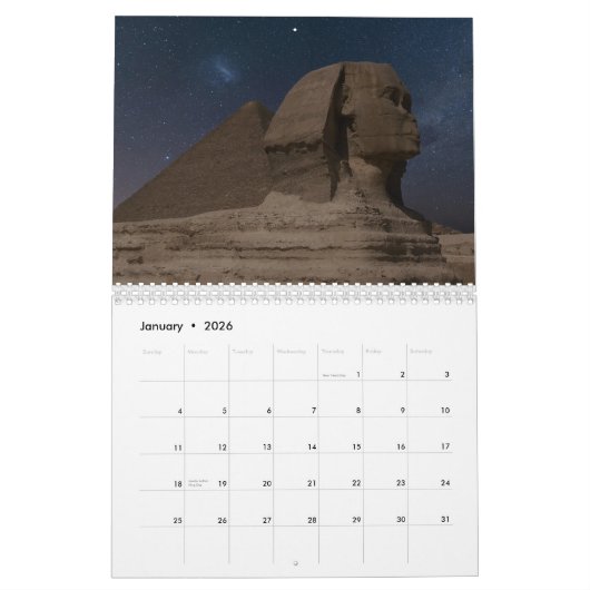 Oude Egypte Hatshepsut Tempellandschap 2025 Kalender (Jan 2026)