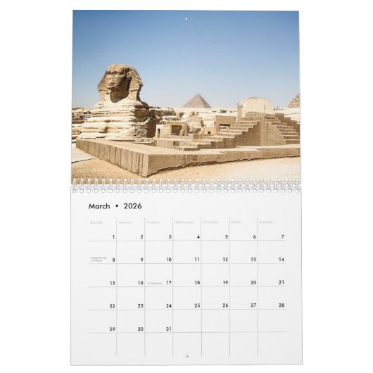 Oude Egypte Hatshepsut Tempellandschap 2025 Kalender (Mar 2026)