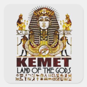 Oude Egypte Kemet Zwarte Geschiedenis Vierkante Sticker