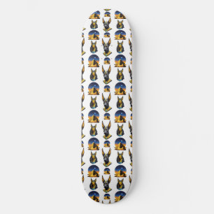 Oude Egypte Piramide Anubis Patroon Ontwerp Skateboard