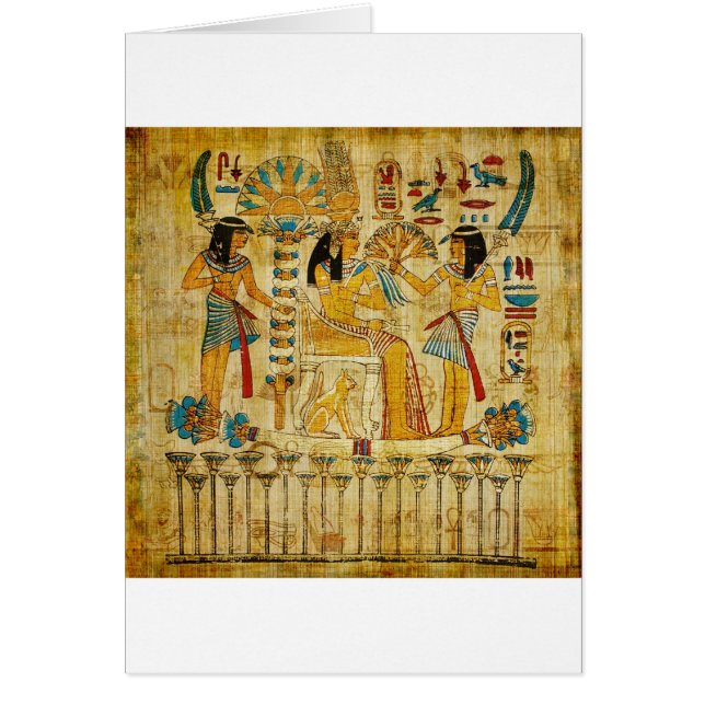 Oude Egypte Tapestry Scroll Heirogliphics (Voorkant)