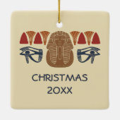 Oude Egypte thema aangepaste foto Keramisch Ornament (Achterkant)