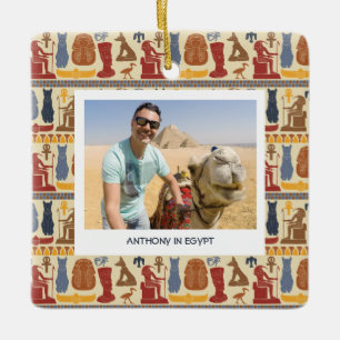 Oude Egypte thema aangepaste foto Keramisch Ornament