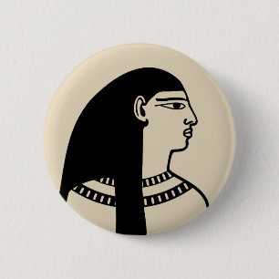 Oude Egyptenaar Ronde Button 5,7 Cm