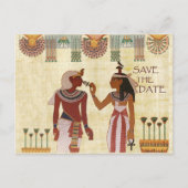 Oude Egyptenaren slaan de datum op briefkaart Afri (Voorkant)