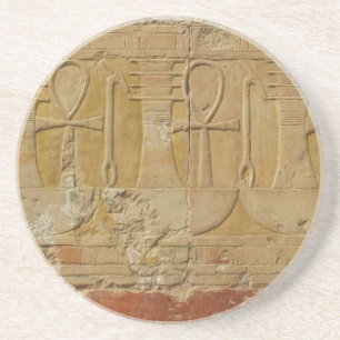 Oude Egyptische Ankh, sleutel tot het leven Zandsteen Onderzetter