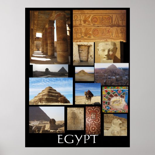 Oude Egyptische archeologie - Pyramides Poster (Voorkant)