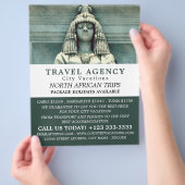 Oude Egyptische Beeld, Caïro, Reisbureau Flyer (Hand)