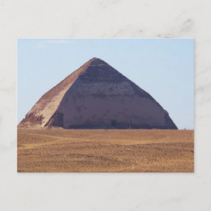 Oude Egyptische Bent Pyramid - Dahshur Briefkaart