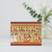 Oude Egyptische Boek van de Dood. Briefkaart (Staand voorkant)