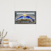 Oude Egyptische Cosmology-Poster Poster (Keuken)