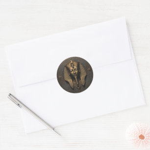 Oude Egyptische Farao Gouden Zegel Sticker