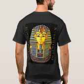 Oude Egyptische Farao Tutankhamun Gold Mask T-S T-shirt (Achterkant)