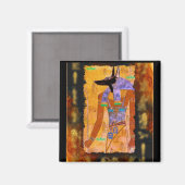 Oude Egyptische god Anubis Gift Range Magneet (Voorkant / Achterkant)