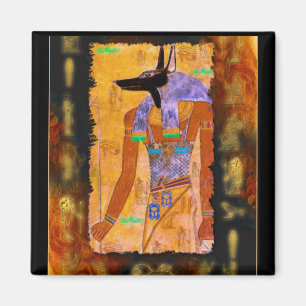 Oude Egyptische god Anubis Gift Range Magneet