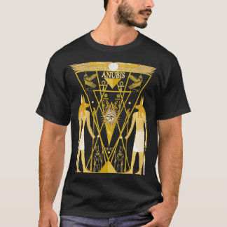 Oude Egyptische God Anubis Kemetic Neter Anpu 428 T-shirt