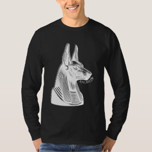Oude Egyptische god Anubis Oog van Horus Kemet Egy T-shirt